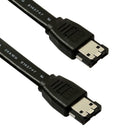 Flat 3Gbps Hi-Speed E-SATA To eSATA Type I External Shielded Cable 6Ft 2M