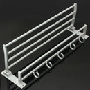 Double Aluminum Wall Mounted Bar Bathroom Holder Towel Rail Storage Rack Sh