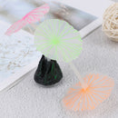 Aquariums accessory artificial coral reef glowing fish tank lotus leaf luminou Z