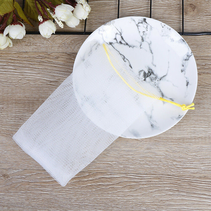5*Soap Foaming Net Saver Bag Suds Bubbles Maker Skin Care Bath Easy BubbleMe Kw