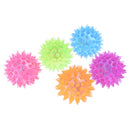 LED Pet Hedgehog Ball Colorful Soft Rubber pet Puppy Dog Chewing Elastic BaES