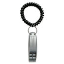 1 Piece Scuba Safety Whistle Outdoor Whistle with Black Wrist Coil Gray