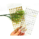 7Pack Self Adhesive Alphabet Letters Numbers Scrapbooking DIY Craft Stickers
