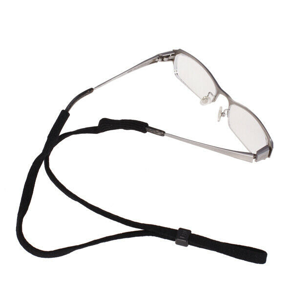 Sport Glasses Strap Adjustable Eyewear Retainer Black Sunglass Eyewear Retainer