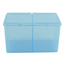 Cleaning Cotton Storage Box Swab Pad Nail Art Compartments Container (Blue) A