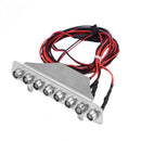 Metal 8 LEDs Light Bar White Red Taillight Lamp Accessory Part for TRAXXAS