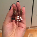 beautiful lily of the valley flower dangle drop earrings  N8F7