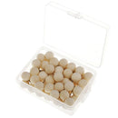 60 Pieces Round Wood Map Tacks Decorative Push Pins for Home Office Crafts