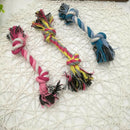 Colorful Cotton Knot Braided Pet Puppy Dog Teeth Health Clean Chew Toys Rope New