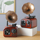 1pc Retro Gramophone Shape Art Music Box Ornament Home Desktop Decoration Crafts