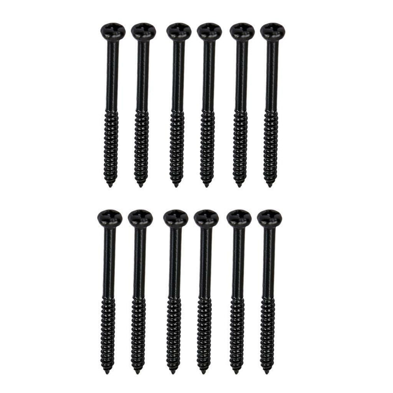 12 Pieces Pickup Mounting Screws for Guitar and Bass Parts