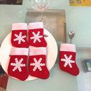 12pcs Mini Christmas Stocking Silverware Dinnerware Cover Party Decorations
