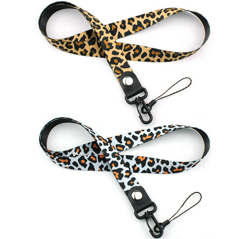 Leopard Phone Neck Straps Lanyard For Keys Cheetah ID Card OZ