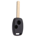 2 Buttons Uncut Blade Replacement Keyless Remote Car Key Shell Fob Case for