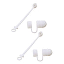 2 Pieces Soft Silicone Pencil Cap Holder - Pen Keeper Cover - Stylus Cable
