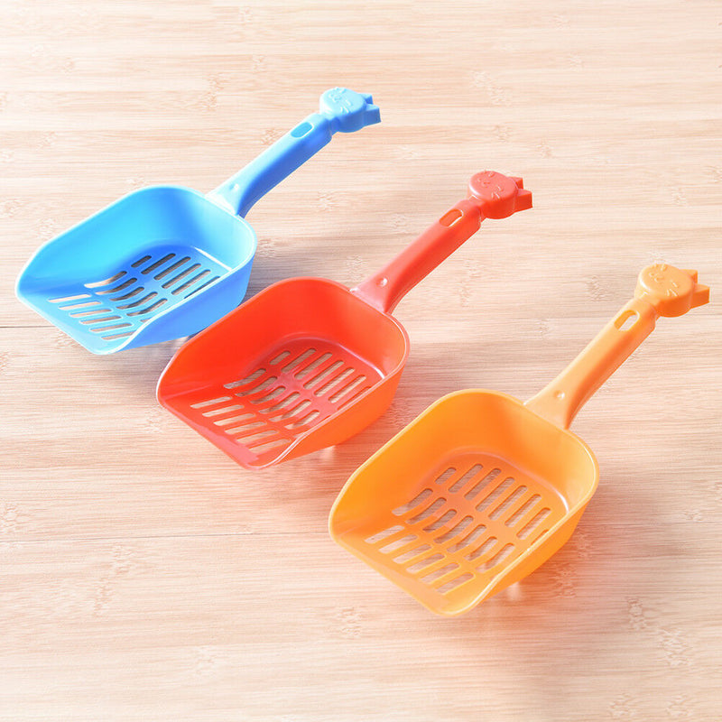 Plastic Cat Kitty Litter Shovel Poop Scoop Cat Owners Supplies Random Color Gw