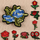 8X Red Rose Flower Embroidery Applique Cloth DIY Sewing & Iron on Patch Badge JR