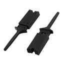 10 Pcs Plastic Multimeter Test Hook Clip Grabber Black 1.9" for PCB SMD IC