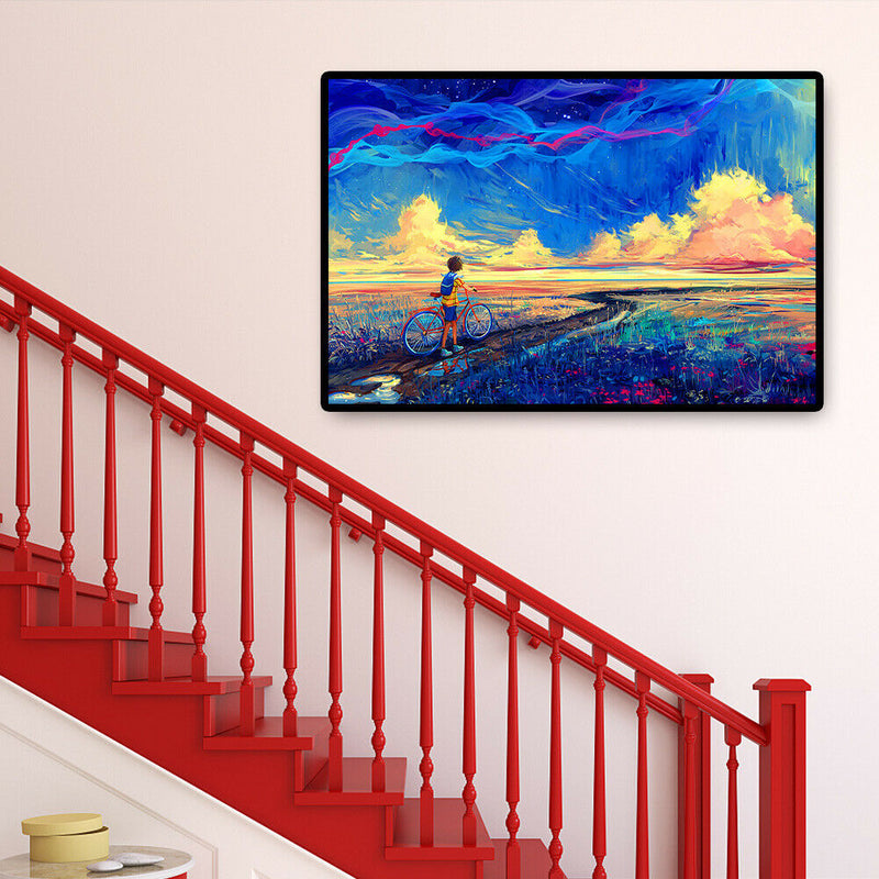 Bike Boys Jigsaw 1000pcs Puzzles Educational Toys Cartoon Art Picture Decor