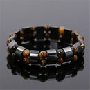 Fashion Men's Natural Healing Tiger Eye Stone Beads Yoga Buddha Elastic Bracelet