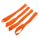 4pcs Soft Loop Tie-Down Straps for ATV Trailer Motorcycle Towing Hauling