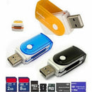 Mini All in One USB 2.0 Smart Card Reader SD/MMC/TF/Micro MS M2 Card Reader Hot