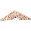8*8cm Wood Carved Corner Onlay Applique Decor Furniture Craft Unpainted G6D9