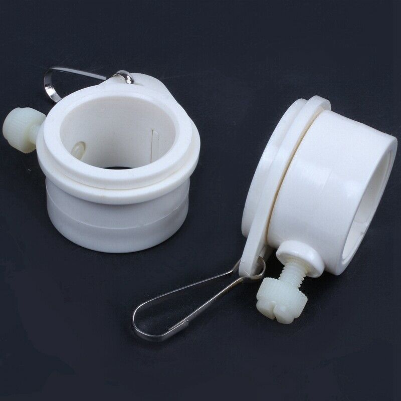 2X Rotating FlagPole Mounting Rings Grommet Clip Attachments