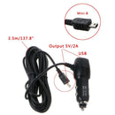 Mini USB Port 5V 2A Car Charger Adapter For Car DVR Vehicle Charging &3.5m Cable