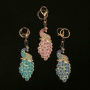 3pcs Full Special Shaped Diamond Painting DIY Peacock Keychain Bag Pendant