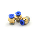 5PCS Male 1/4" - 6mm Straight Push in Fitting Pneumatic Push to Connect Air FT