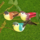 12pcs Artificial Foam Bird Colorful Feather Bird Home Wedding Decoration
