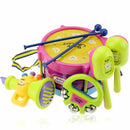 5Pcs Kids Baby Roll Drum Music Musical Instruments Band Children Toys Gift Kit