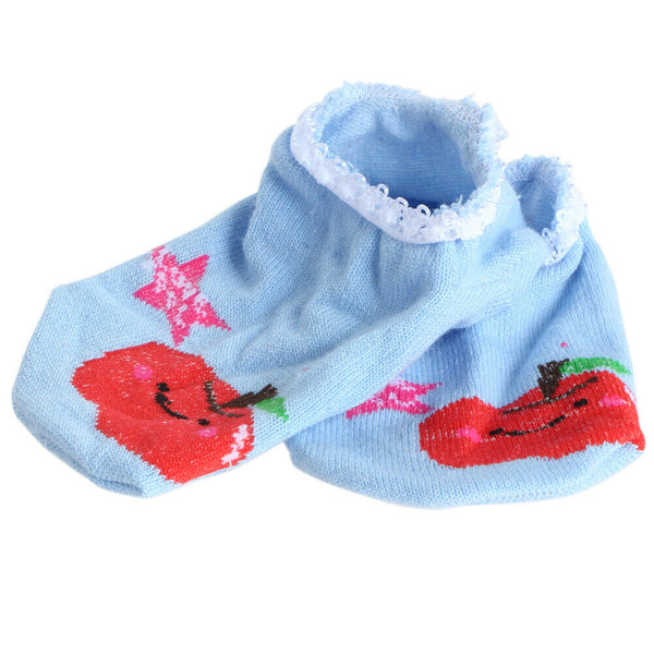 1pair Cartoon Cute Baby Kids Non Slip Socks Infant Newborn Soft Short Socks #gib