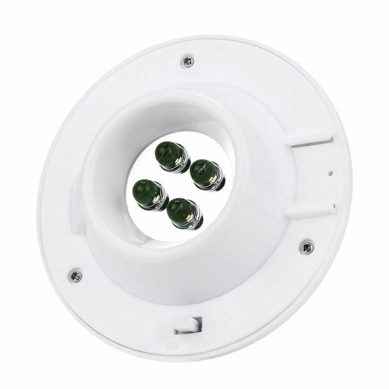 4 Led Solar Powered Gutter Light Outdoor/Garden/Yard/Wall/Fence/Pathway Lam