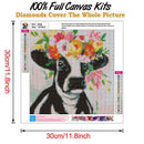 5D DIY Full Drill Diamond Painting Cow Animal Cross Stitch Decor (B436)