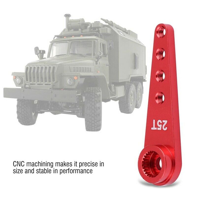 Alloy WPL1627R Upgrade 25T Metal Steering Arm for WPL RC1:16 Car DIY Red N2L8