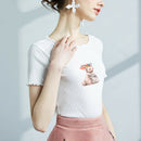Cute Bunny Rabbit Patch Heat Transfer Iron On Transfer For Clothes Badge Sticke-