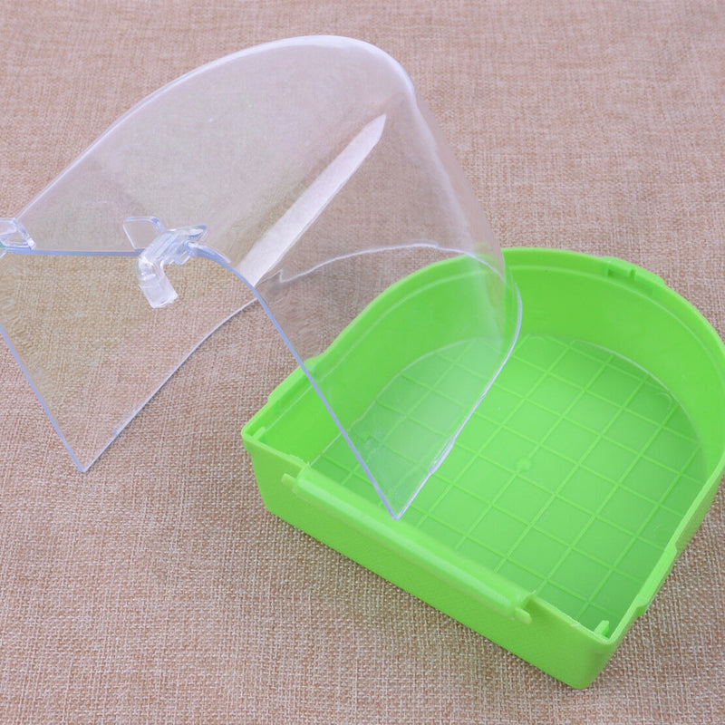 Parakeet Hanging Bathtube Clean Parrot Water Cage Bowl Bird Bath Accessory