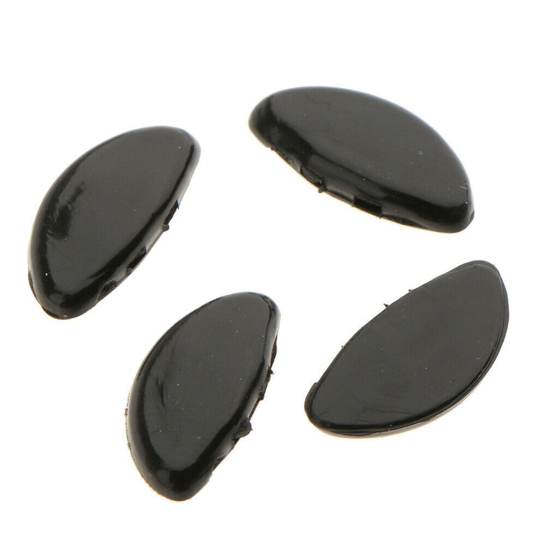 Black Push In Silicone Nose Pads for Glasses Spectacles Eyeglass 25Pairs
