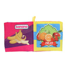Soft Cloth Book Baby Kids Child Early Educational Cartoon Book Toys (Fruit) A