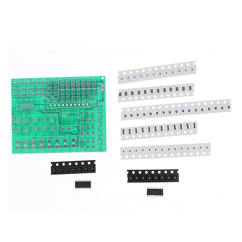 Electronic DIY Kit RGB LED Flashing Controller SMD Component Welding Practic Gn