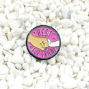 Geometric Pin Brooch Creative Enamel Jacket Lapel Round Badges Friends Gift