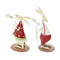 Iron Craft Gift Cartoon Couple Rabbits Statue Garden Sculpture Home Ornament