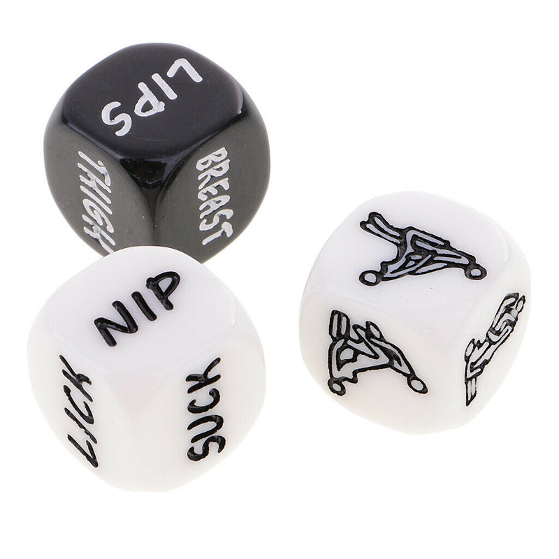 6 Pieces Funny and Romantic Role Playing Dice Game Set,Novelty Gift for