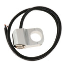 7/8" Motorcycle Handlebar Headlight Switch Stainless Steel Yellow Dirt Bike