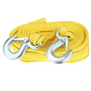 4M Tow Rope Heavy Duty 5 Ton Car Towing Pull Rope Strap Hook Trailer Belt Yellow