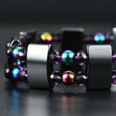 Unisex Multicolor Magnetic Bracelet Beads Hematite Stone for Therapy Health
