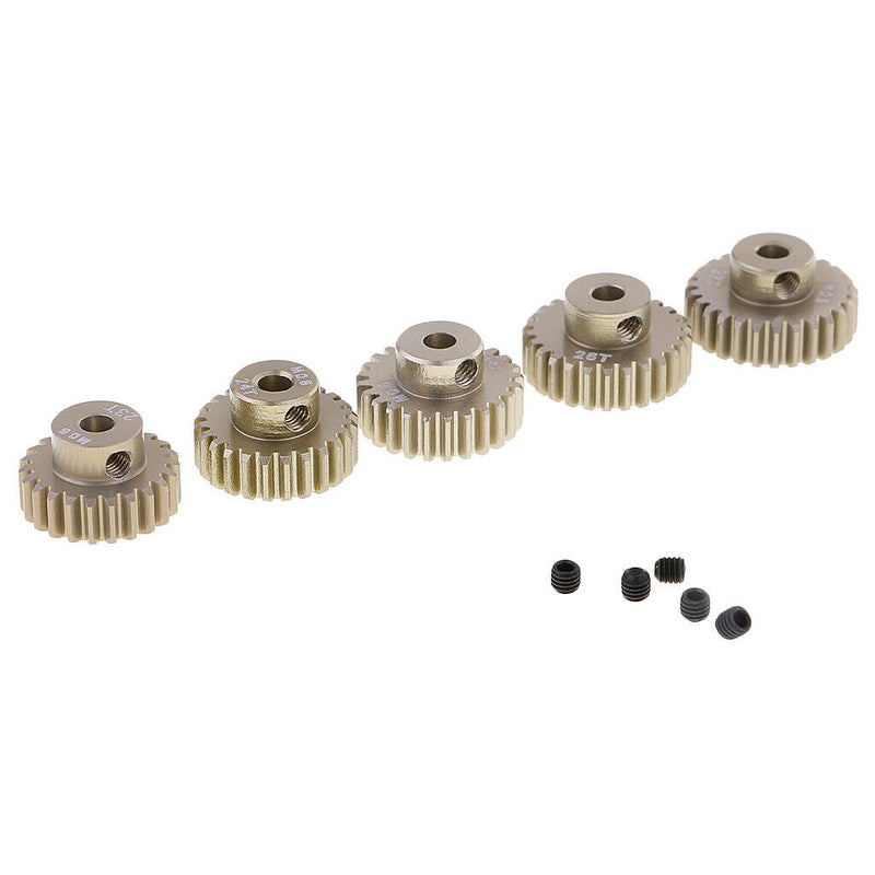 5PCS Motor Pinion Gear For 1/8 1/10 RC Car Truck 23T-27T