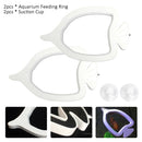 2pcs With Suction Cup Aquarium Feeding Ring Floating Food Circle Pet Supplies